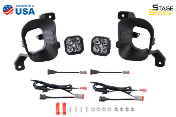 RAM 1500 CLASSIC 09-23 V8 5.7 SS3 Vertical LED Fog Light Kit Pro - Yellow SAE Fog Diode Dynamics - DD6676 - Image 9