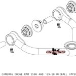 RAM 1500 CLASSIC 09-23 V8 5.7 1.25in Performance Uniball Upper Arms (w/ covers) Camburg - CAM-810001 - Image 3