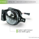 18-25 Jeep Wrangler JL/JT LED Fog Lights DV8 Off Road - BCFLJL-01 - Image 6