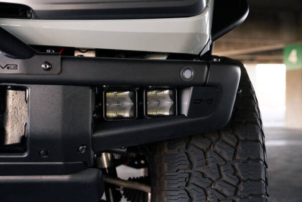 BRONCO SPORT 21-24 4L 2.0| 21-24 V6 2.7|BIG BEND 21-24 3L 1.5 Factory Bumper Pocket Light Mount (Pair) 3in LED Pod Lights DV8 Off Road - LBBR-05 - Image 9