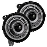Wrangler JL +18 Oculus Bi-LED Projector Headlights- Graphite Metallic - 5500K SEE WARRANTY Oracle - 5839-504-PAU