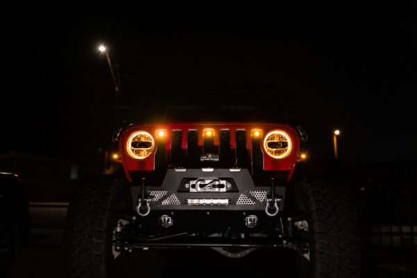 18-22 Jeep Wrangler JL/JT Grill Amber Marker Lights DV8 Off Road - GRJL-02 - Image 2