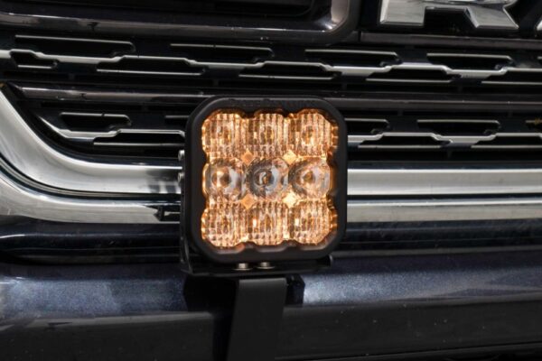 RAM 1500 NEW BODY 19-24 V8 5.7 SS5 Bumper LED Pod Light Kit - Yellow Pro Combo Diode Dynamics - DD7616 - Image 4
