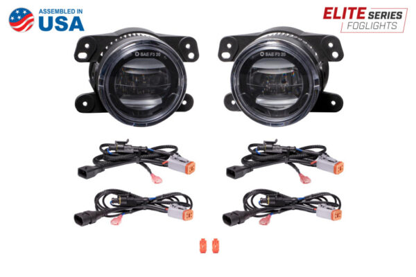 JT GLADIATOR WRANGLER JK| JL Elite Series Type M Fog Lamps - Yellow (Pair) Diode Dynamics - DD5131P - Image 4