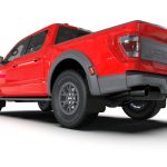 F150 RAPTOR 17-24 V6 3.5 Ecoboost Black UR Mud Flap w/ Dark Grey Logo Rally Armor - MF73-UR-BLK-DGRY - Image 3