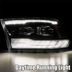 RAM 1500 CLASSIC 09-23 V8 5.7 LUXX Proj Headlight Plnk Style Jet Blk Alpharex - 880540 - Image 3