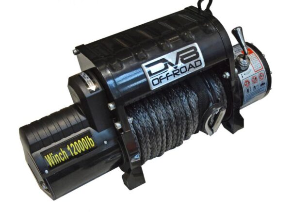 12000 LB Winch w/ Synthetic Line Wireless Remote - Black DV8 Off Road - WB12SR - Image 3