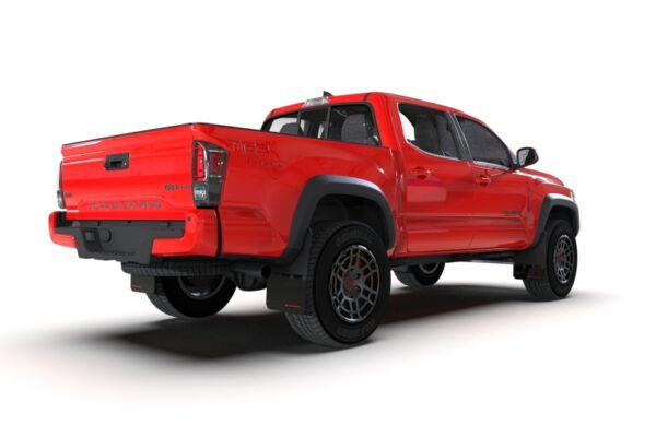 Toyota TACOMA 21-23 V6 3.5 Black Mud Flap w/ Army Green Logo Rally Armor - MF94-BLK-AGN - Image 5