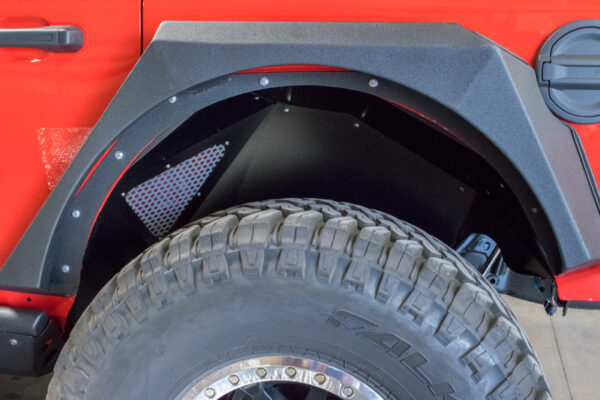 WRANGLER JL 2018-2024 L4 2.0| WRANGLER JL 2018-2024 V6 3.6 Rear Inner Fenders - Black DV8 Off Road - INFEND-03RB - Image 2