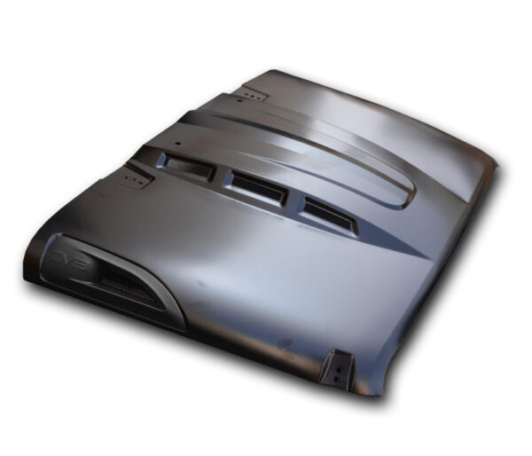 WRANGLER JK 06-18 V6 3.6 Metal Heat Dispersion Hood - Primer Black DV8 Off Road - HDMB07-02 - Image 2