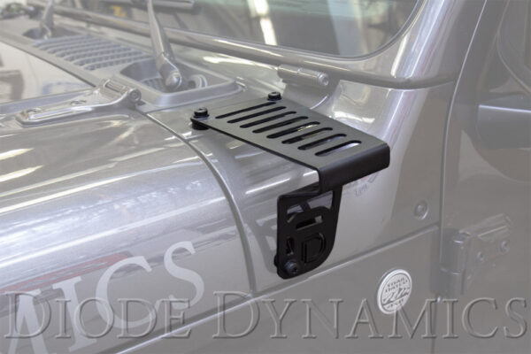 Wrangler JL +18 & JT SS3 Cowl LED Bracket Kit - White Sport Diode Dynamics - DD6553 - Image 3