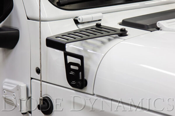 Wrangler JL +18 & JT SS3 Cowl LED Bracket Kit - White Sport Diode Dynamics - DD6553 - Image 6