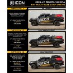 Toyota TACOMA 21-23 V6 3.5 Multi Rate RXT Leaf Pack w/Add In Leaf Icon|Icon Vehicle Dynamics - 158505 - Image 3