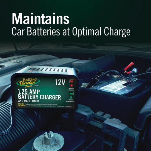 12V 1.25AMP Battery Charger Plus Battery Tender - 021-0128 - Image 3