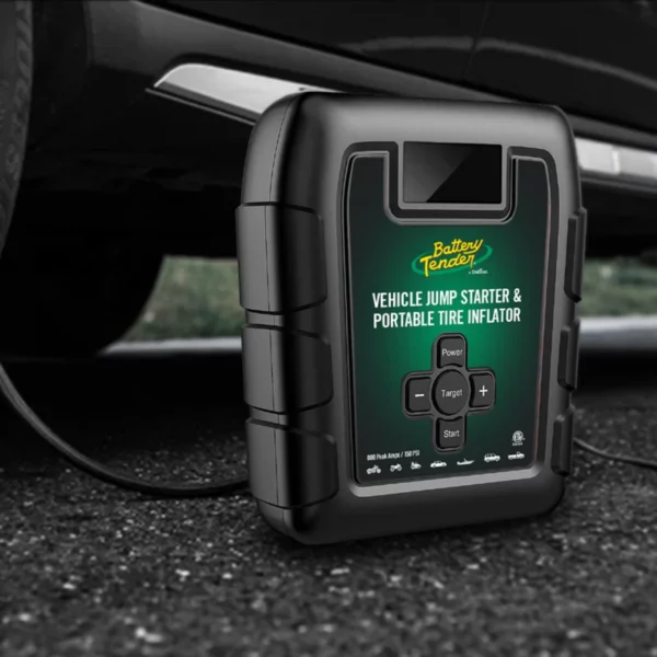 800AMP Jump Starter 7200mAh Power Pack and 140 PSI Tire Inflator Battery Tender - 030-3010-WH - Image 5