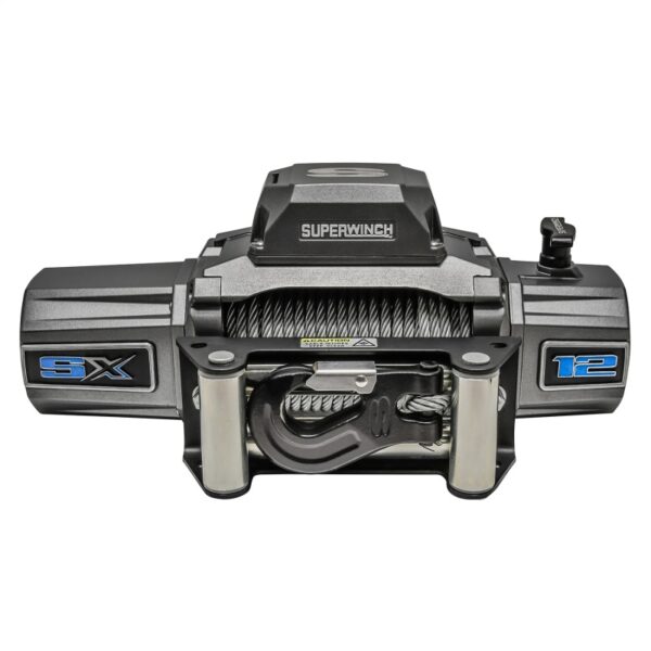 12000 LBS 12V DC 3/8in x 85ft Wire Rope SX 12000 Winch - Graphite Superwinch - 1712200 - Image 5