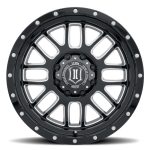 F250 /F350 SUPER DUTY SERIES Alpha 20x9 8x170 0mm Offset 5in BS Gloss Black Milled Spokes Wheel Icon Alloys|Icon Vehicle Dynamics - 1220908150GBMW - Image 2