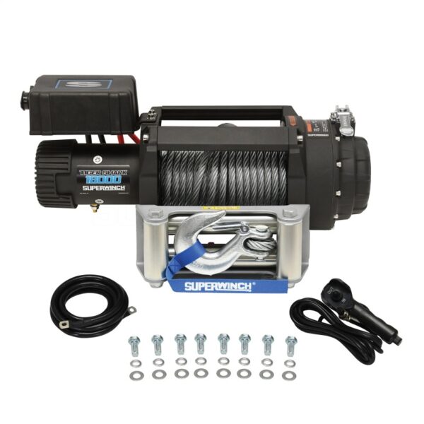 18000 LBS 12V DC Wire Rope Tiger Shark Winch Superwinch - 1518000 - Image 4