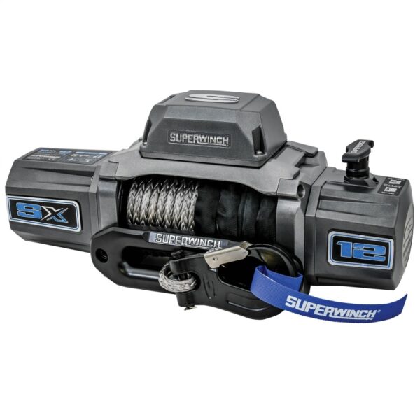 12000 LBS 12V DC 3/8in x 80ft Synthetic Rope SX 12000SR Winch - Graphite Superwinch - 1712201 - Image 2