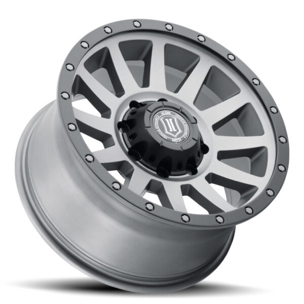 F250 /F350 SUPER DUTY SERIES Compression HD 18x9 8x170 6mm Offset 5.25in BS Titanium Wheel Icon Alloys|Icon Vehicle Dynamics - 2018908152TT - Image 2