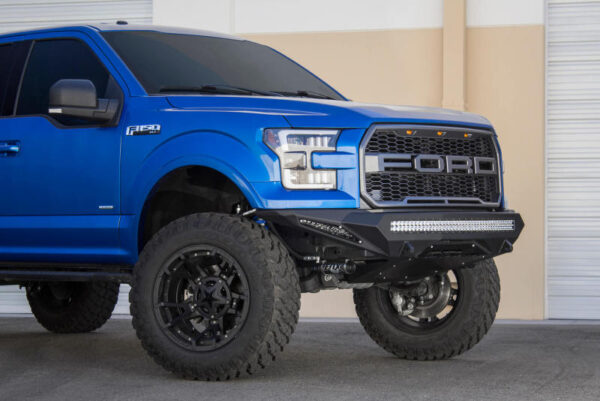 Ford F150 PLATINUM 15-20 5.0L V8 Gas Stealth Fighter Front Bumper Addictive Desert Designs - F151192860103 - Image 2