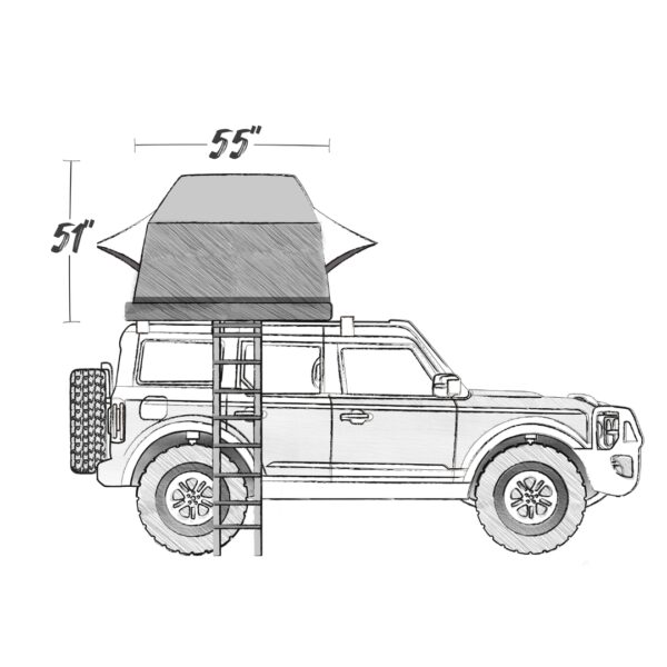 Simpson III Rooftop Tent with Annex ARB - 803804 - Image 13