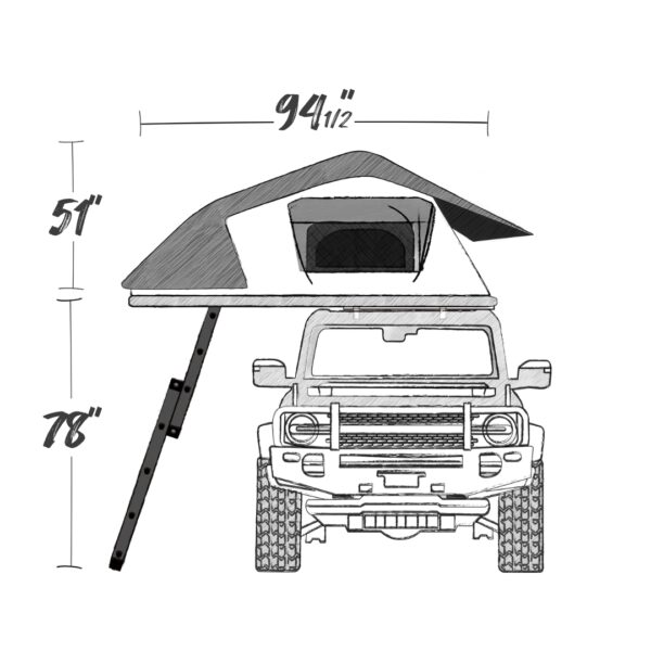 Simpson III Rooftop Tent with Annex ARB - 803804 - Image 14