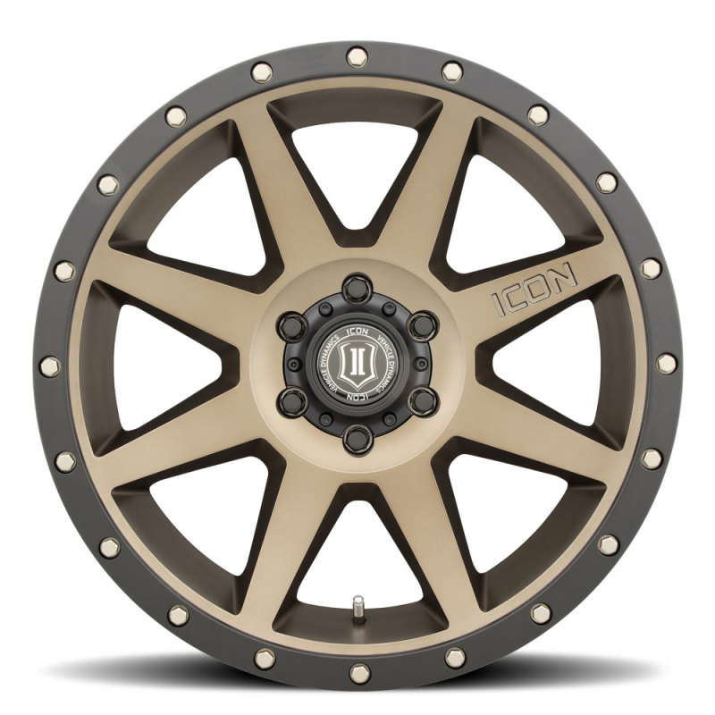 RAM 1500 NEW BODY 19-24 V8 5.7 Rebound 20x9 6x5.5 0mm Offset 5in BS Bronze Wheel Icon Alloys|Icon Vehicle Dynamics - 1820908350BR - Image 2