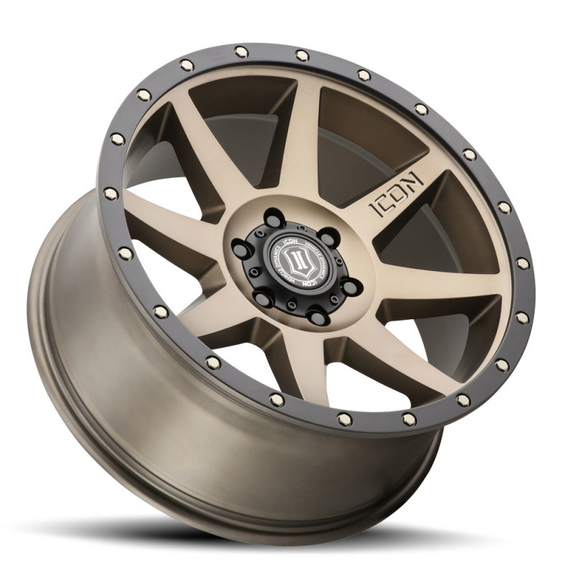 RAM 1500 NEW BODY 19-24 V8 5.7 Rebound 20x9 6x5.5 0mm Offset 5in BS Bronze Wheel Icon Alloys|Icon Vehicle Dynamics - 1820908350BR - Image 3