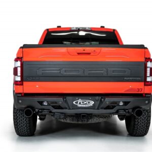 Addictive Desert Designs 2022+ Ford Raptor Stealth Fighter R Bumper w/ 2 Cube Lights - Hammer Black