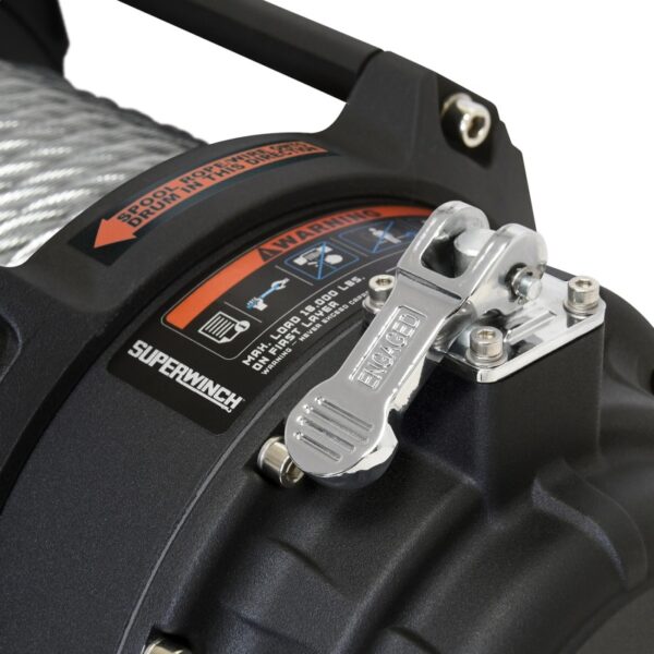 18000 LBS 12V DC Wire Rope Tiger Shark Winch Superwinch - 1518000 - Image 6