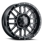 F250 /F350 SUPER DUTY SERIES Alpha 20x9 8x170 0mm Offset 5in BS Gloss Black Milled Spokes Wheel Icon Alloys|Icon Vehicle Dynamics - 1220908150GBMW