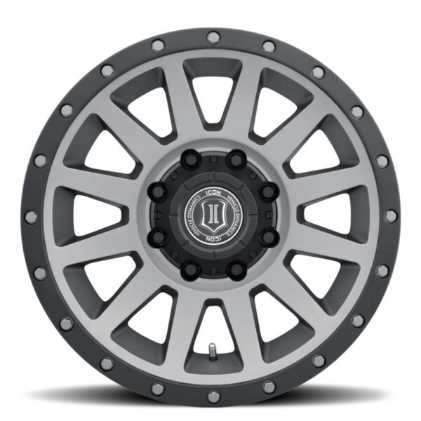 F250 /F350 SUPER DUTY SERIES Compression HD 18x9 8x170 6mm Offset 5.25in BS Titanium Wheel Icon Alloys|Icon Vehicle Dynamics - 2018908152TT - Image 3