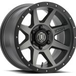 Ford F150 SERIES Rebound 17x8.5 6x135 6mm Offset 5in BS 87.1mm Bore Titanium Wheel Icon Alloys|Icon Vehicle Dynamics - 1817856350TT