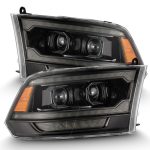 RAM 1500 CLASSIC 09-23 V8 5.7 PRO-Series Proj Headlights Alpha-Black w/Sequential Signal & Top/Middle DRL Alpharex - 880563