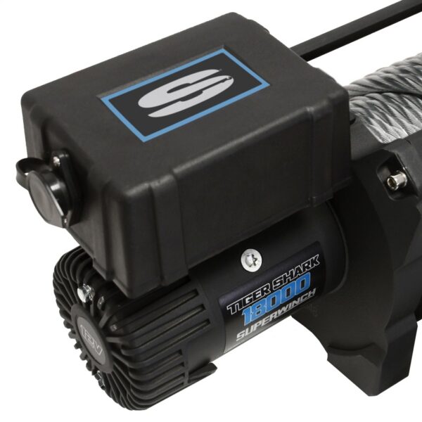 18000 LBS 12V DC Wire Rope Tiger Shark Winch Superwinch - 1518000 - Image 5
