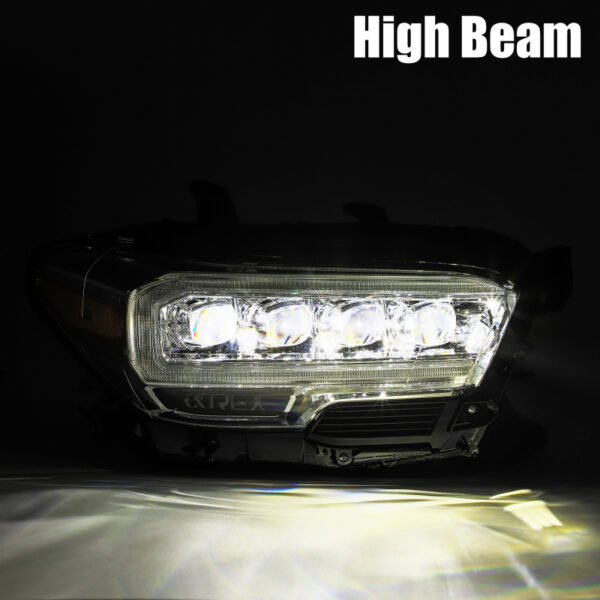 Toyota TACOMA 21-23 V6 3.5 NOVA LED Projector Headlights Plank Style Black w/Activation Light Alpharex - 880707 - Image 4