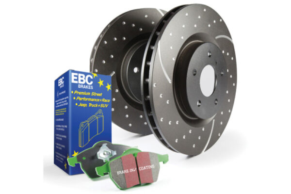WRANGLER JL 2018-2024 L4 2.0| WRANGLER JL 2018-2024 V6 3.6 S3 Kits Greenstuff Pads and GD Rotors EBC - S3KR1216 - Image 2