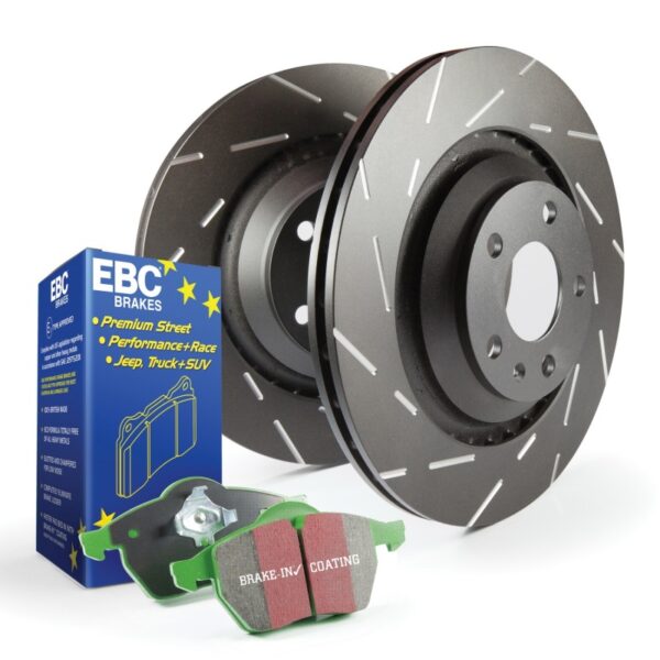 RAM 1500 CLASSIC 09-23 V8 5.7 S2 Kits Greenstuff Pads and USR Rotors EBC - S2KR2457 - Image 2