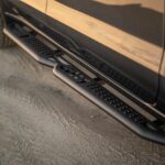 19-24 GMC Sierra 1500/Chevy Silverado 1500 Crew Cab OE Plus Side Steps - Black Steel DV8 Offroad - Image 4