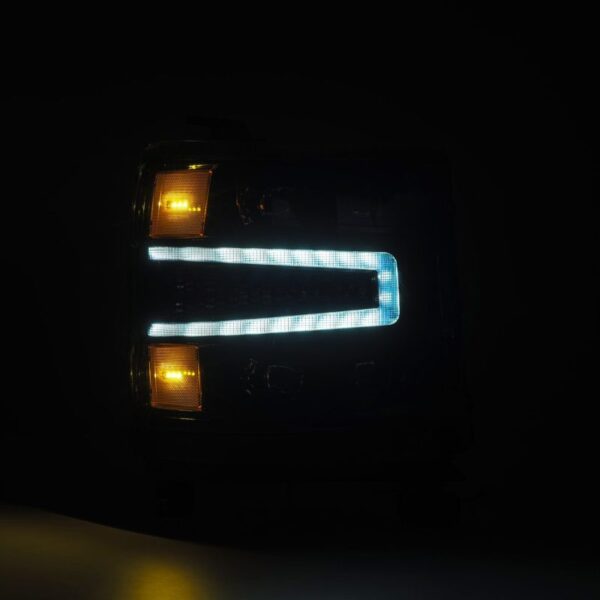AlphaRex 16-18 Chevy 1500HD NOVA-Series LED Proj Headlghts Alpha BK Atv Lgt/SeqSig & DRL(Req 810023) - Image 3