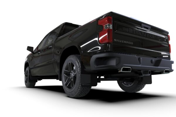 Rally Armor 19-24 Gen 4 Chevy Silverado 1500 Black UR Mud Flap Metallic Black Logo - Image 6