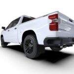 Rally Armor 19-24 Gen 4 Chevy Silverado 1500 Black UR Mud Flap Metallic Black Logo - Image 4