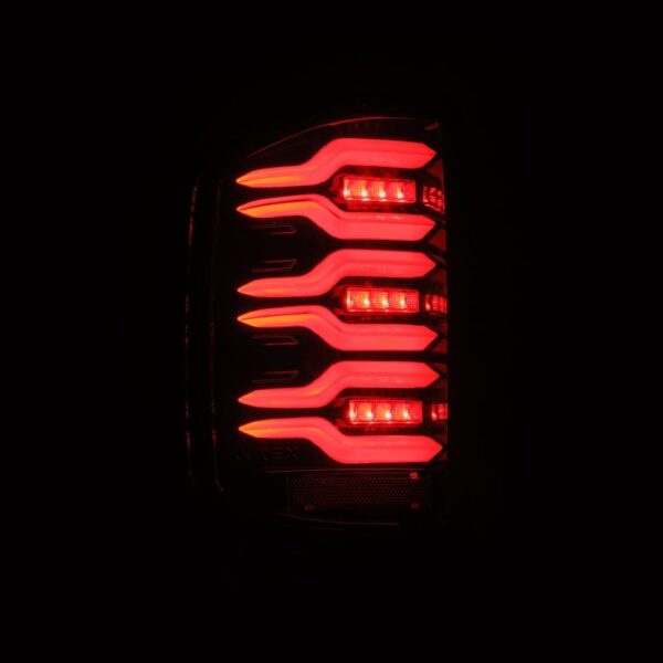 AlphaRex 14-18 Chevy Silverado 1500 Luxx-Series LED Tail Lights Alpha-Black w/Activ Light/Seq Signal - Image 6