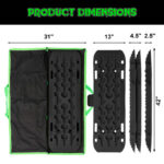 Recovery Traction Boards - Black (Pair) Rhino USA - Image 2