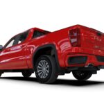Rally Armor 19-24 GMC Sierra 1500 AT4 Black UR Mud Flap w/ Metallic Black Logo - Image 4