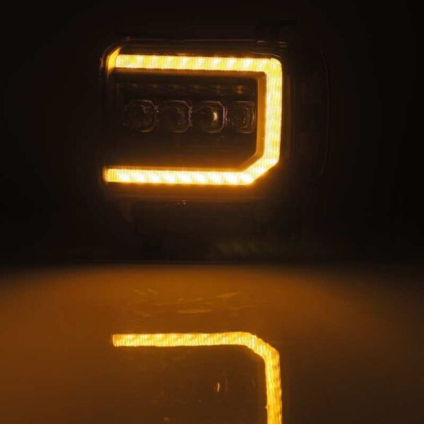 AlphaRex 14-18 GMC Sierra NOVA LED Proj Headlights Plank Style Black w/Activ Light/Seq Signal/DRL - Image 7