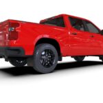 Rally Armor 19-24 Gen 4 Chevy Silverado 1500 Black UR Mud Flap Metallic Black Logo - Image 3