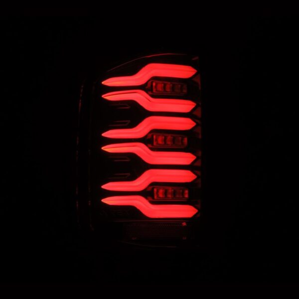 AlphaRex 14-18 Chevy Silverado 1500 Luxx-Series LED Tail Lights Alpha-Black w/Activ Light/Seq Signal - Image 5