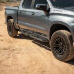 19-24 GMC Sierra 1500/Chevy Silverado 1500 Crew Cab OE Plus Side Steps - Black Steel DV8 Offroad - Image 5